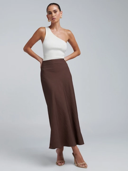 Foto van product BWLDR Rok 'Josefina' chocoladebruin