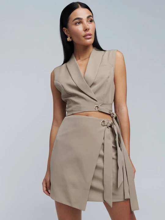 Foto van product BWLDR Top 'MONTANNA' taupe