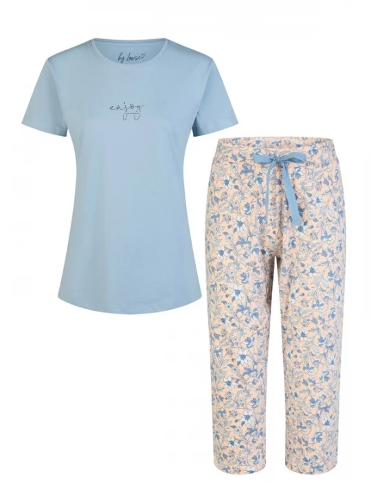 Foto van product By Louise Pyjama 'Capri' blauw