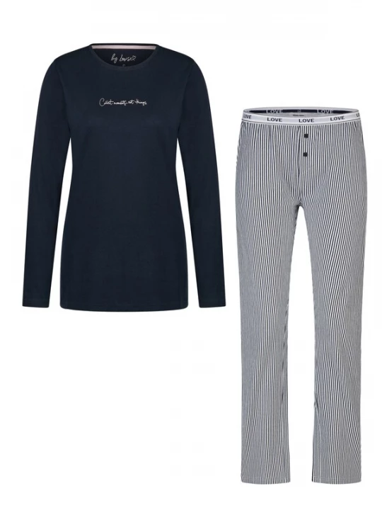 Foto van product By Louise Pyjama donkerblauw