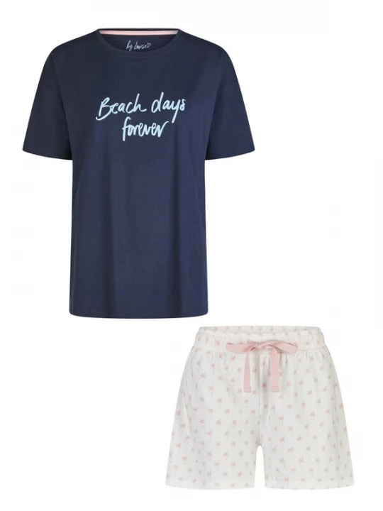 Foto van product By Louise Pyjama donkerblauw