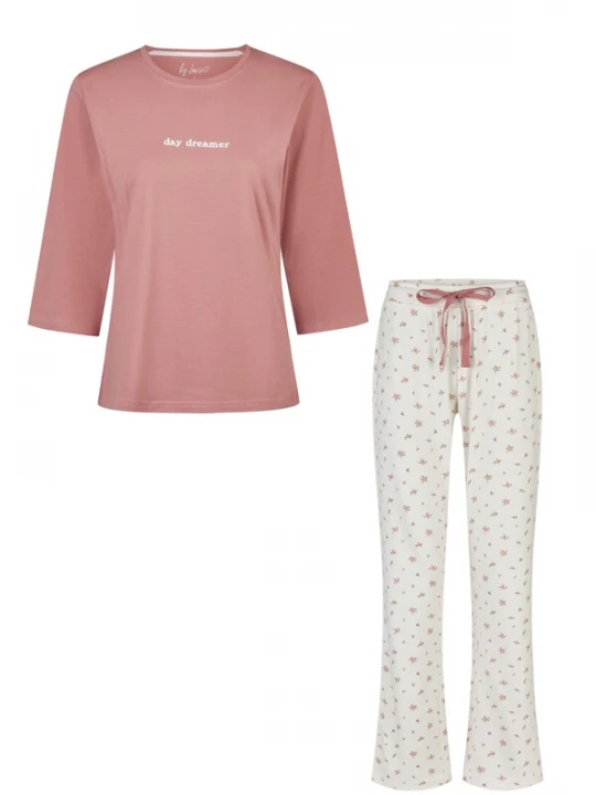 Foto van product By Louise Pyjama 'Driekwart Mouw' pink