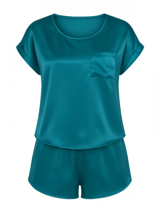 Foto van product C&City Korte pyjama jade groen