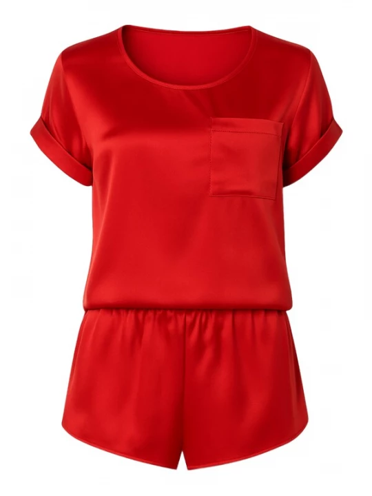 Foto van product C&City Korte pyjama knalrood