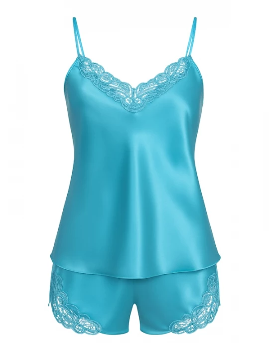 Foto van product C&City Korte pyjama turquoise