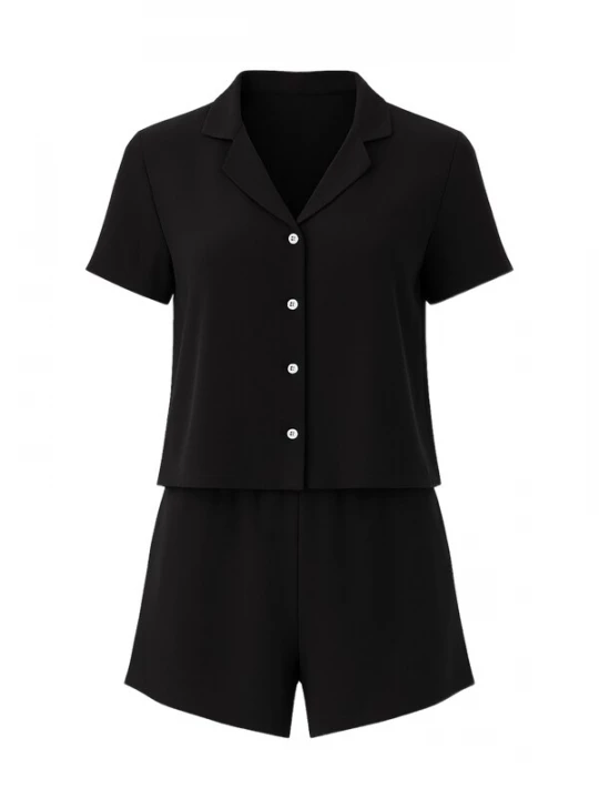 Foto van product C&City Korte pyjama zwart