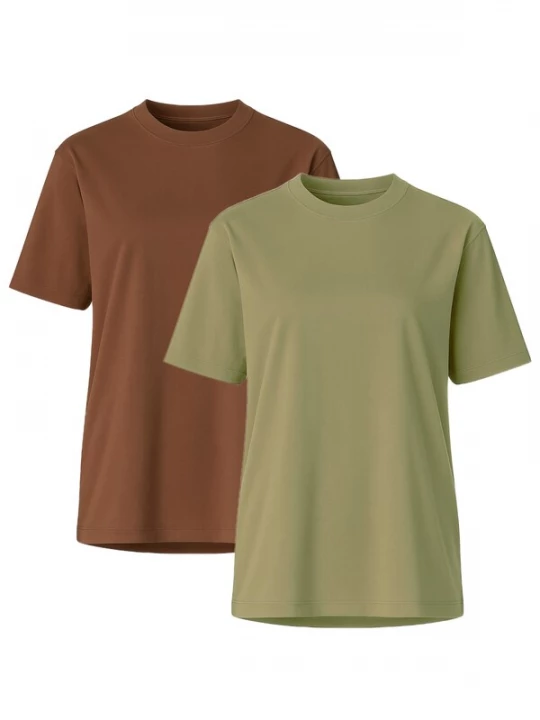 Foto van product C&City Shirt bruin / kaki