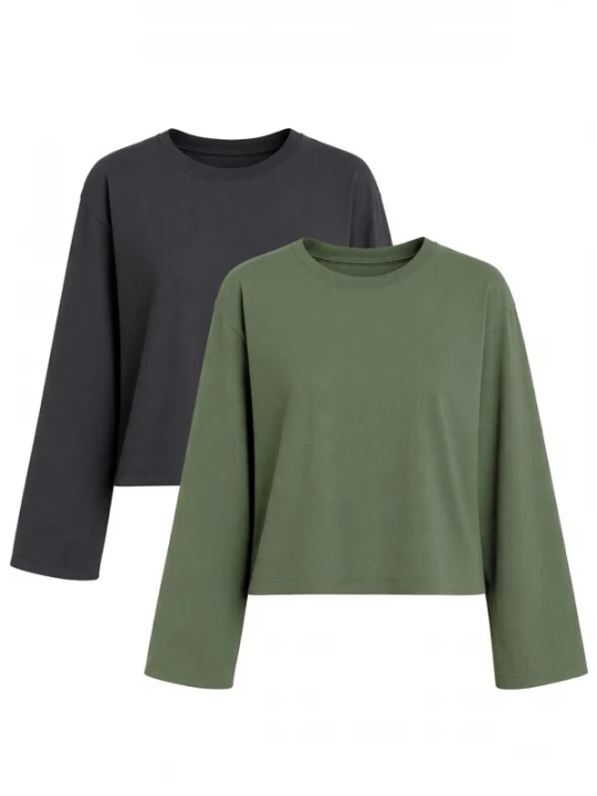 Foto van product C&City Shirt donkergrijs / groen