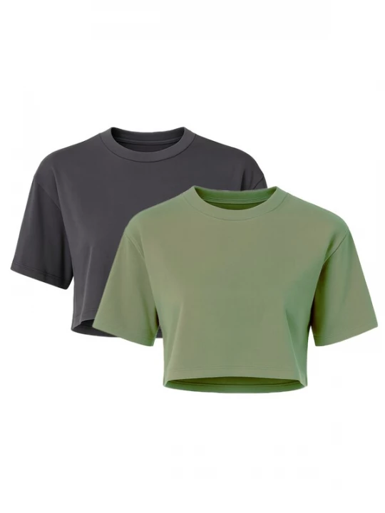 Foto van product C&City Shirt donkergrijs / kaki