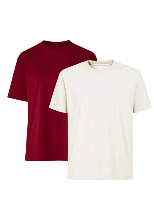 Foto van product C&City Shirt ecru / wijnrood