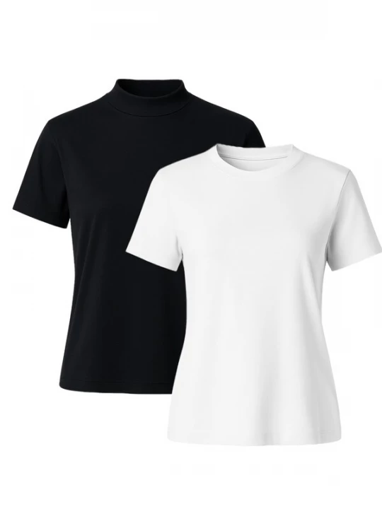 Foto van product C&City Shirt zwart / wit