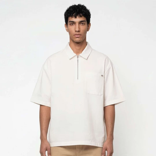 Foto van product Cadiz Quarter Zip Shortsleeve Shirt Dickies beżowy