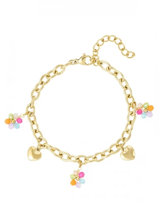 Foto van product Cala Rose Armband 'FLOWERY' goud