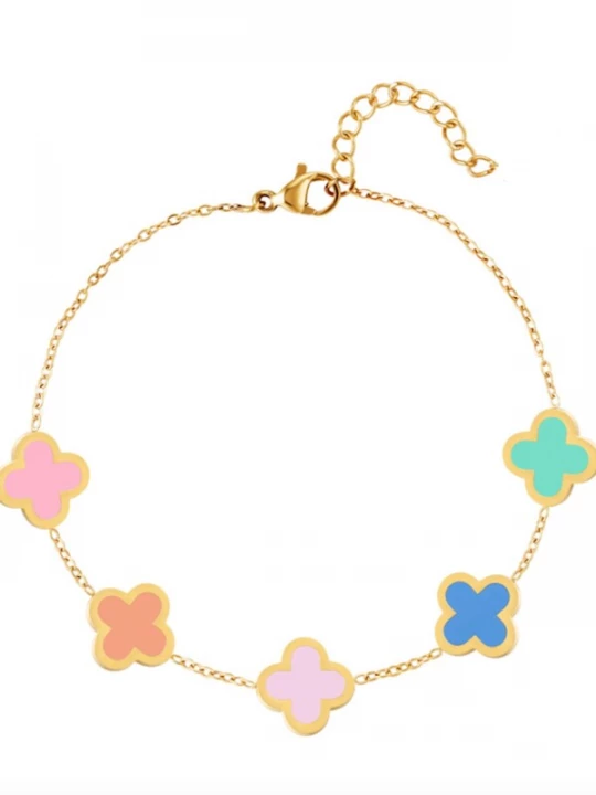 Foto van product Cala Rose Armband 'HAPPY CLOVER' goud