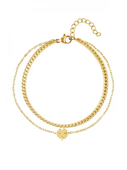 Foto van product Cala Rose Armband 'LUCKY YOU' goud