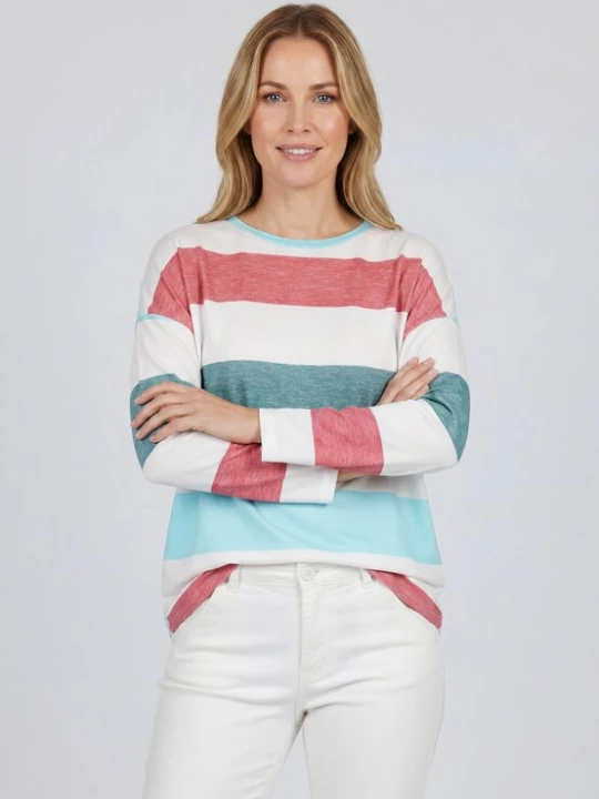 Foto van product CALEY Shirt groen / rood / wit