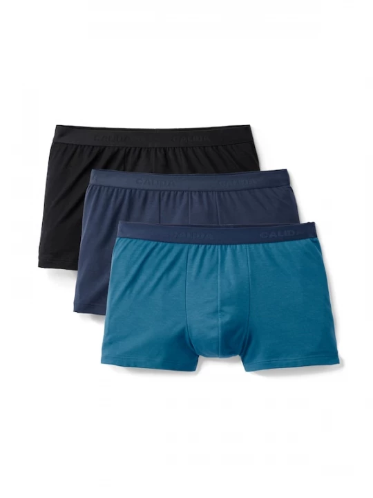 Foto van product CALIDA Boxershorts marine / cyaan blauw / zwart