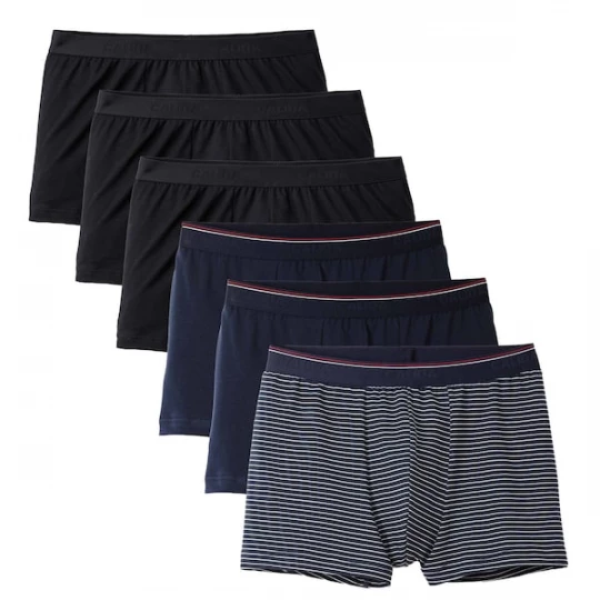 Foto van product CALIDA Boxershorts 'Natural Benefit' donkerblauw / purper / zwart / wit