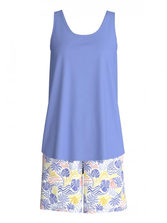 Foto van product CALIDA Korte pyjama 'Coastal Dreams' duifblauw
