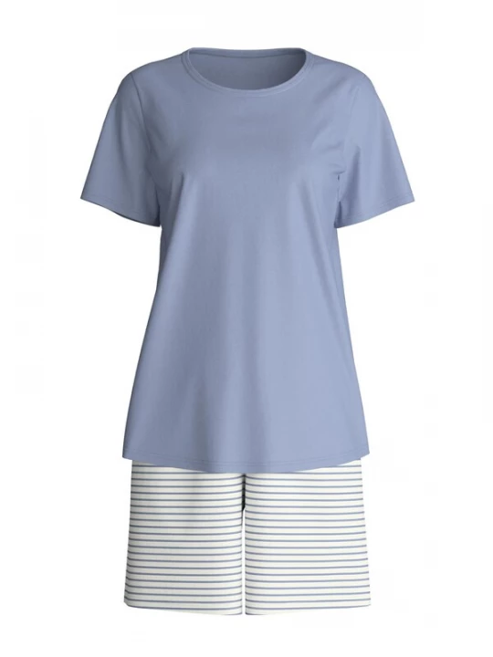 Foto van product CALIDA Korte pyjama 'Cotton Special' smoky blue