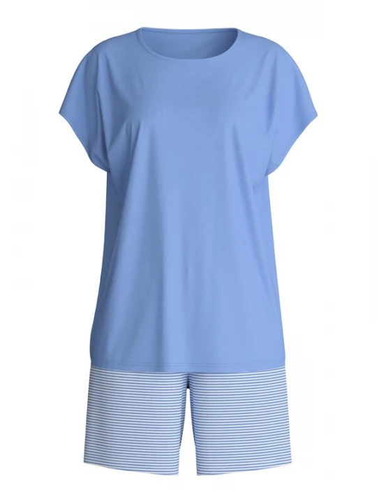 Foto van product CALIDA Korte pyjama lichtblauw / wit