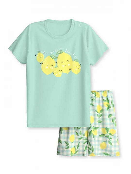 Foto van product CALIDA Nachtkledij 'Toddlers Fruits' geel / groen
