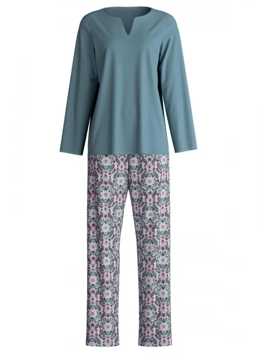 Foto van product CALIDA Pyjama 'Autumn Dreams' lichtblauw