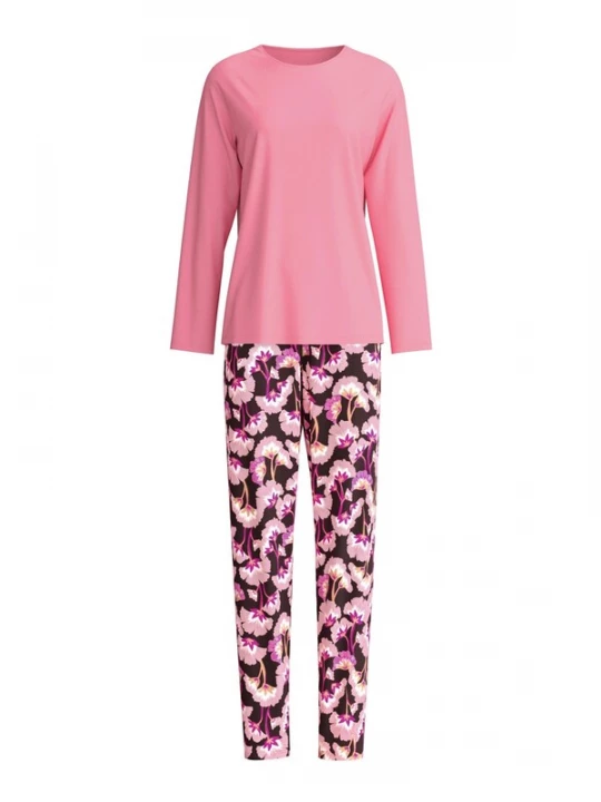 Foto van product CALIDA Pyjama 'Autumn Dreams' wit gemêleerd