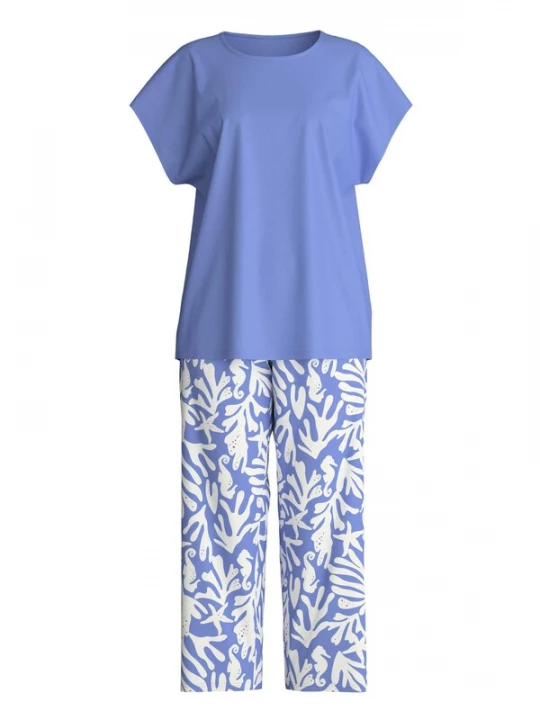 Foto van product CALIDA Pyjama 'Cotton Special' duifblauw