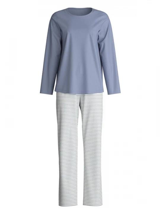 Foto van product CALIDA Pyjama 'Cotton Special' smoky blue