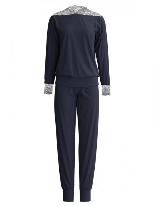 Foto van product CALIDA Pyjama 'Elegant Dreams' zwart gemêleerd