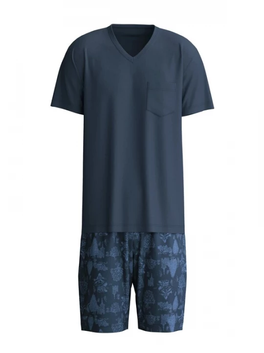 Foto van product CALIDA Pyjama kort 'Relax Streamline' marine