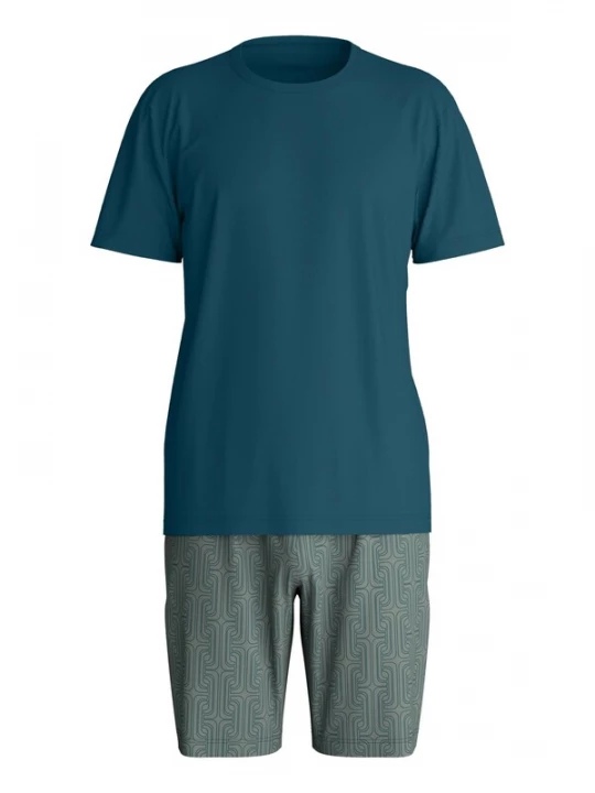 Foto van product CALIDA Pyjama kort 'Relax Streamline' petrol