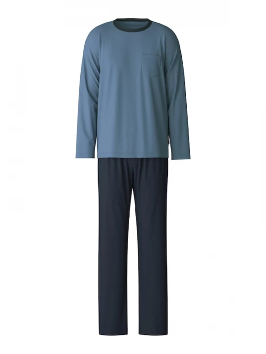 Foto van product CALIDA Pyjama lang blauw / donkerblauw