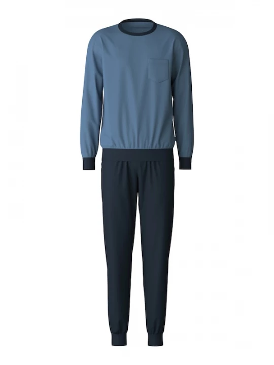Foto van product CALIDA Pyjama lang blauw / donkerblauw