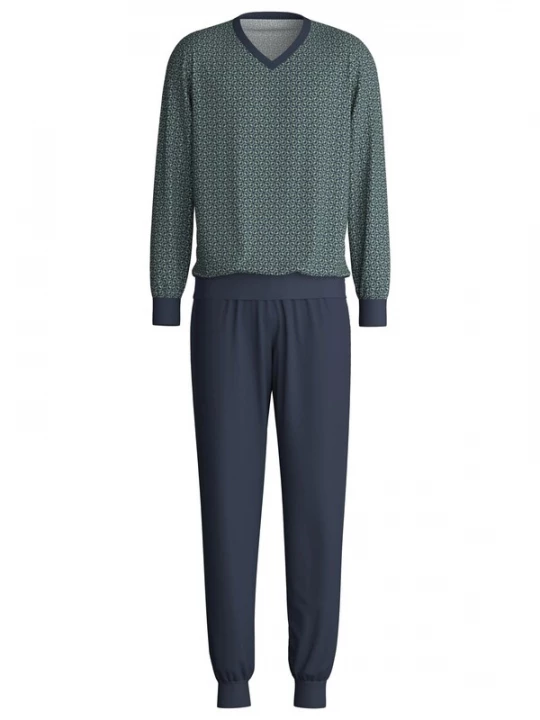 Foto van product CALIDA Pyjama lang 'Cotton Special' donkergrijs