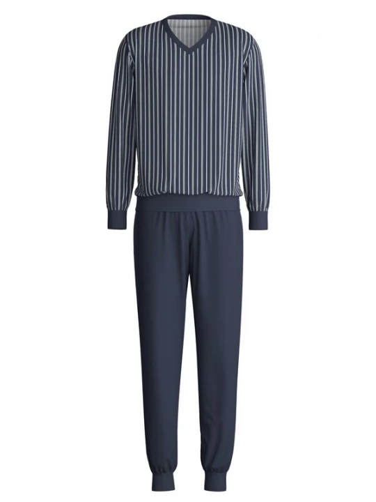 Foto van product CALIDA Pyjama lang 'Cotton Special' marine
