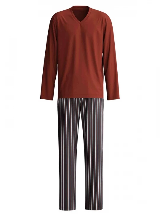 Foto van product CALIDA Pyjama lang 'Cotton Special' wijnrood