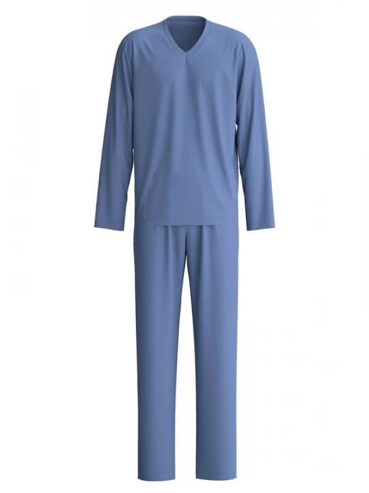 Foto van product CALIDA Pyjama lang 'Relax Choice' blauw gemêleerd