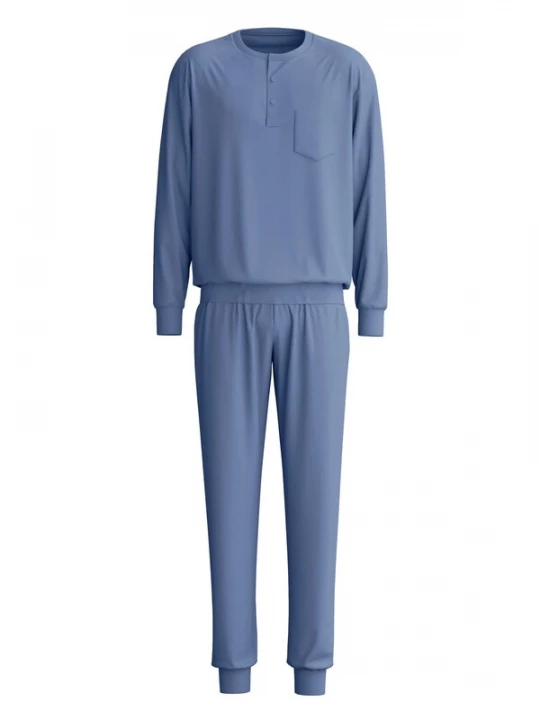 Foto van product CALIDA Pyjama lang 'Relax Choice' blauw gemêleerd