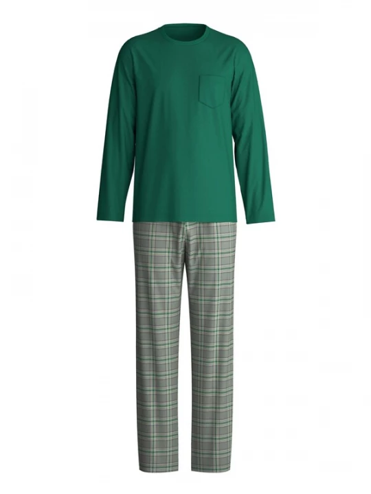 Foto van product CALIDA Pyjama lang 'Relax Imprint' jade groen
