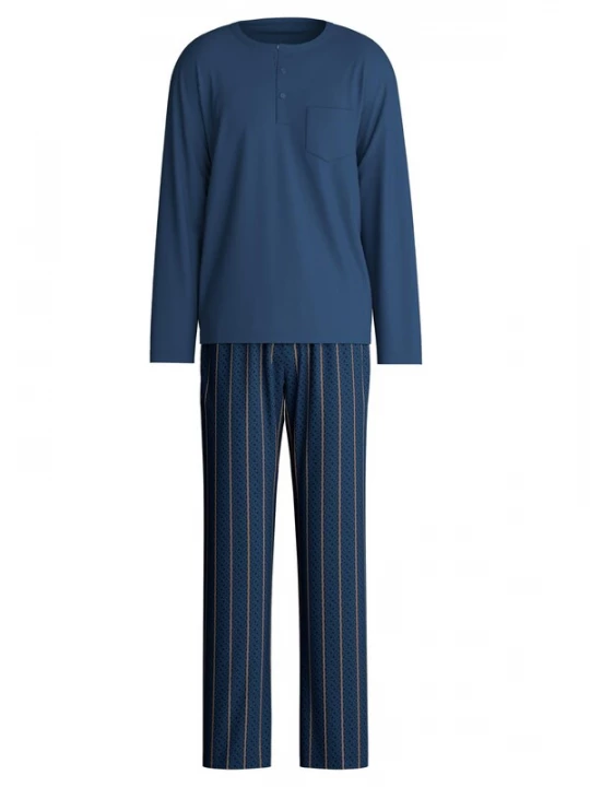 Foto van product CALIDA Pyjama lang 'Relax Imprint' marine