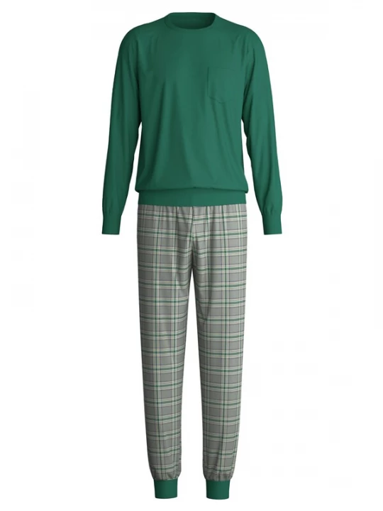 Foto van product CALIDA Pyjama lang spar / pastelgroen / lichtgroen / braam