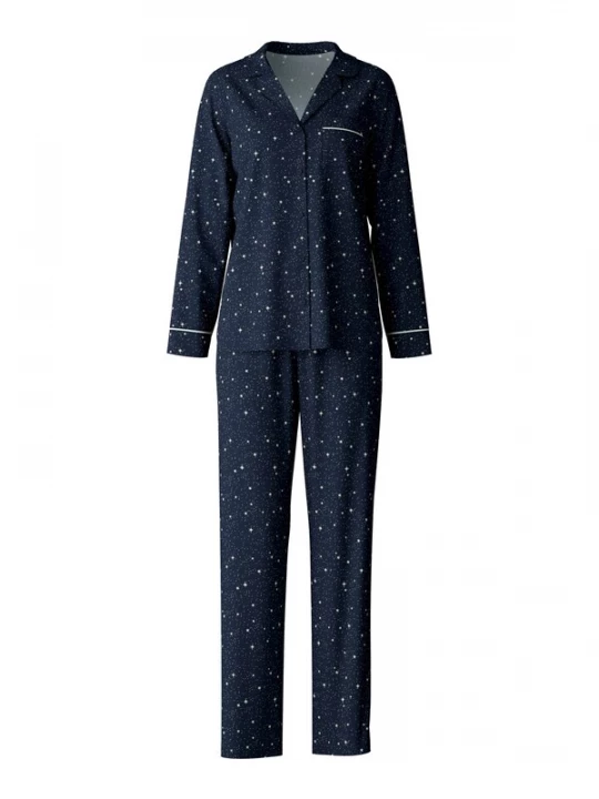 Foto van product CALIDA Pyjama marine / wit