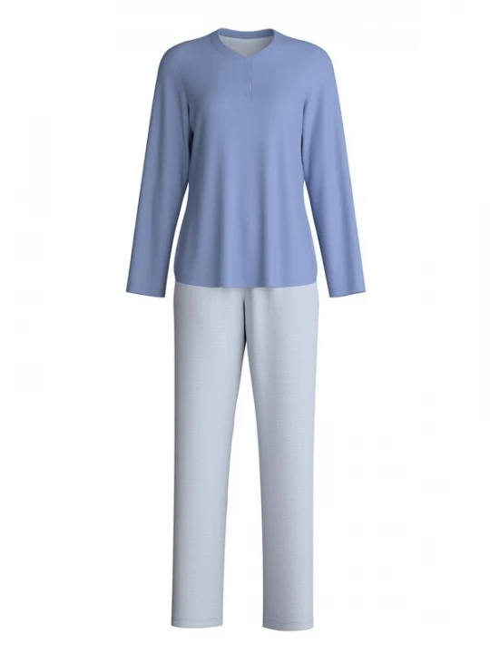 Foto van product CALIDA Pyjama 'Midnight Stripes' blauw gemêleerd