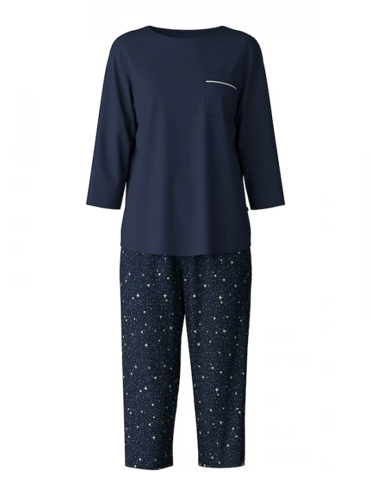 Foto van product CALIDA Pyjama navy / eierschaal