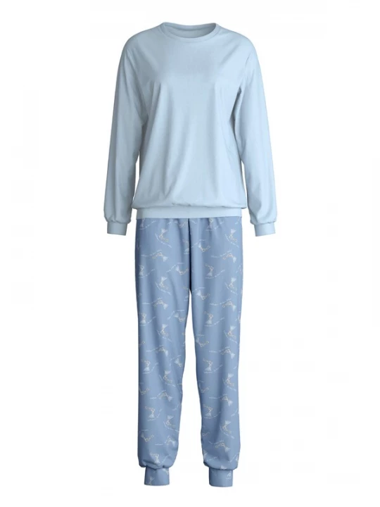 Foto van product CALIDA Pyjama navy / lichtblauw / donkergeel