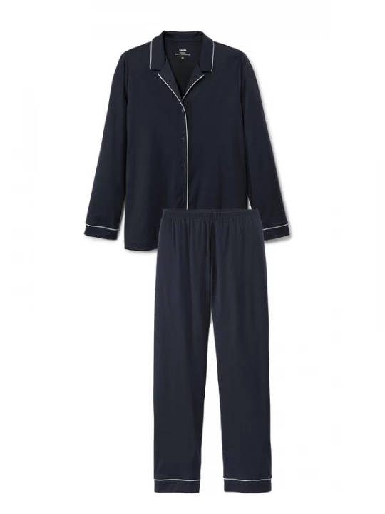 Foto van product CALIDA Pyjama 'Season Special' zwart gemêleerd