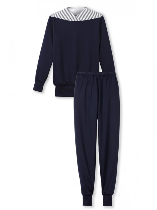 Foto van product CALIDA Pyjama 'Soulmate' zwart gemêleerd