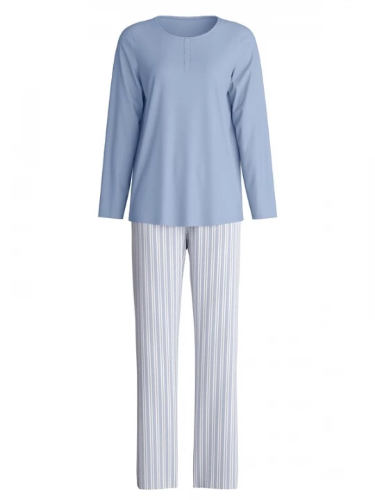 Foto van product CALIDA Pyjama 'Striped Dreams' smoky blue
